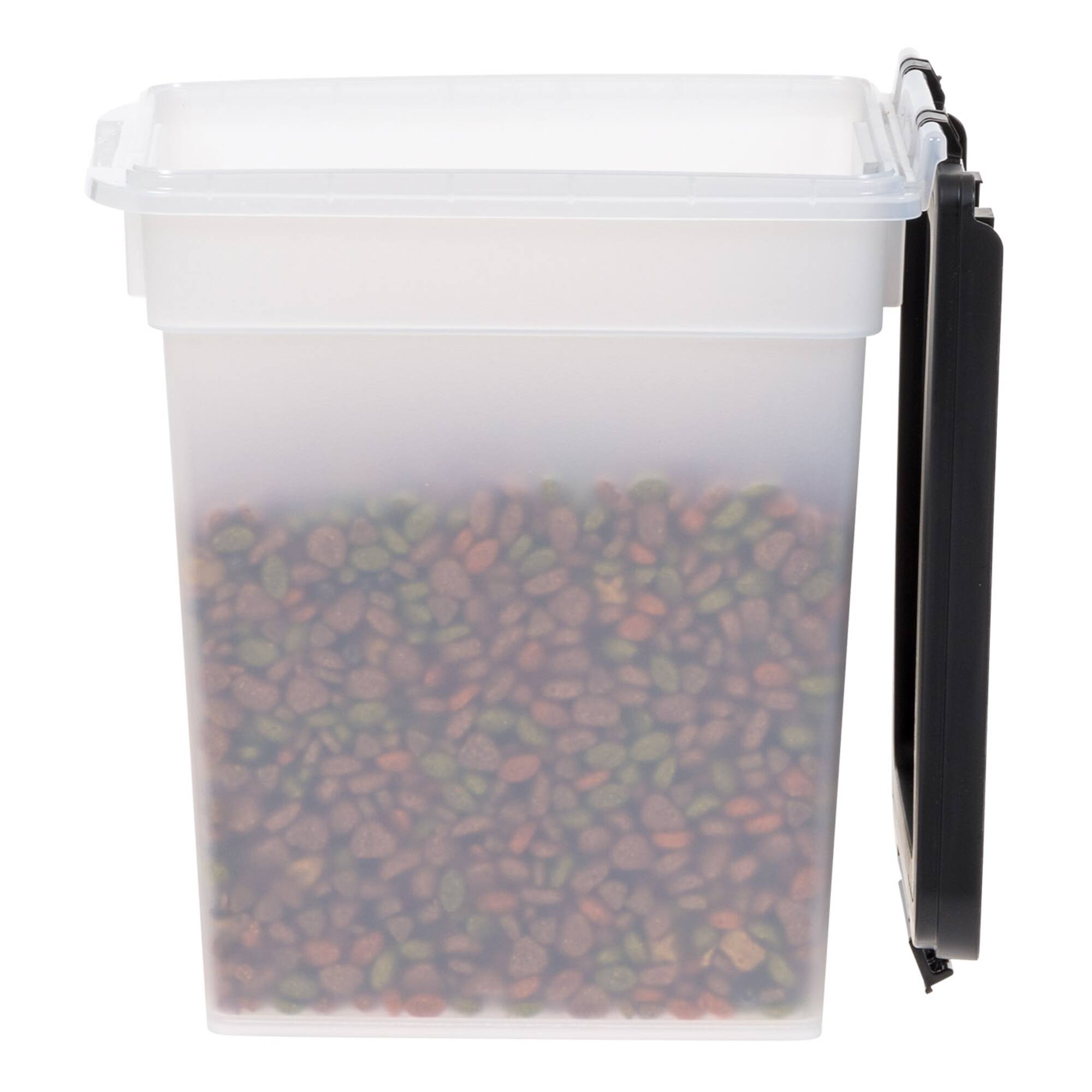 Clear & Black 12.75qt. Pet Food Container With Sealed Top